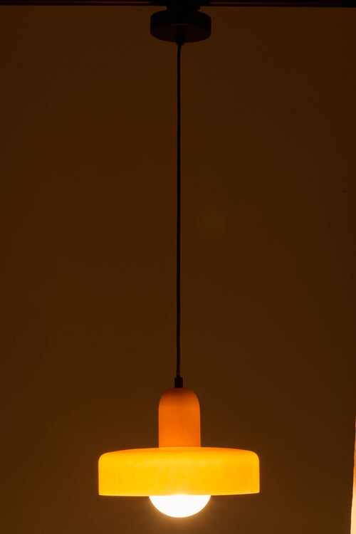 J-Line hanglamp Retro - glas - oranje