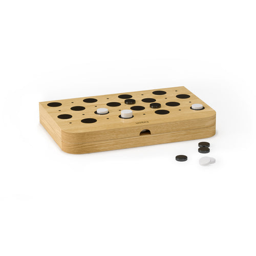 Umbra bordspel voor backgammon en dammen Blitz - 37 x 24 x 5 cm - naturel