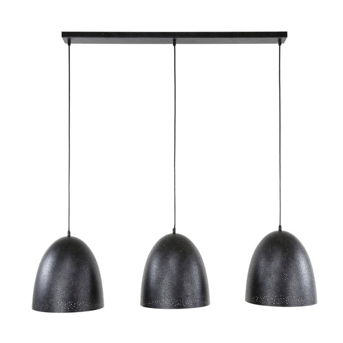 Giga Meubel Hanglamp Kosmos - Zwart Metaal - 3-Lichts - 125x30x150cm - vtwonen shop