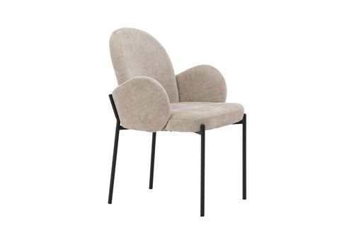 Rebellenclub Eetkamerstoel Elno - Set van 2 - Beige