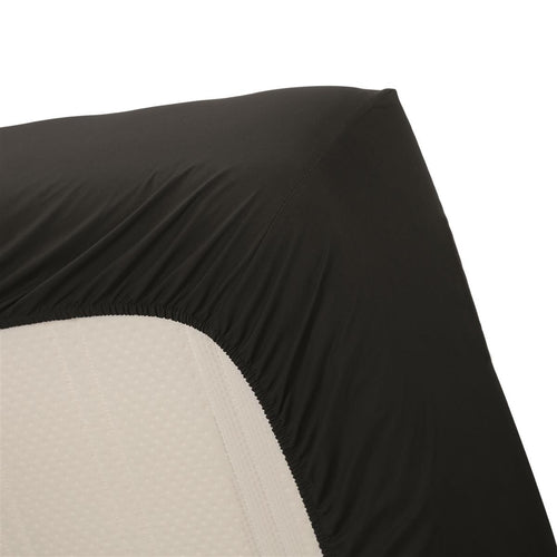 Ambiante hoeslaken Cotton Uni HL - 120x200 cm - zwart