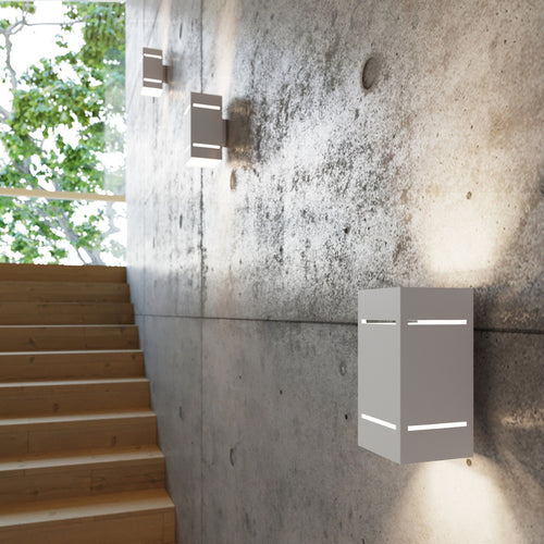 Sollux Lighting Wandlamp BLOCCO wit - 10x12x20cm