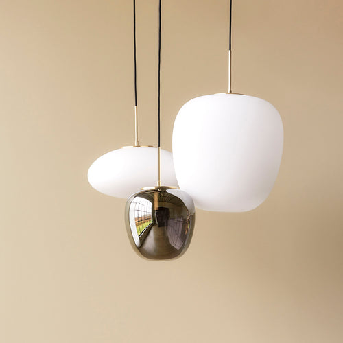 Hübsch hanger Muse - glas/ijzer - ø40xh40cm, e27/15w