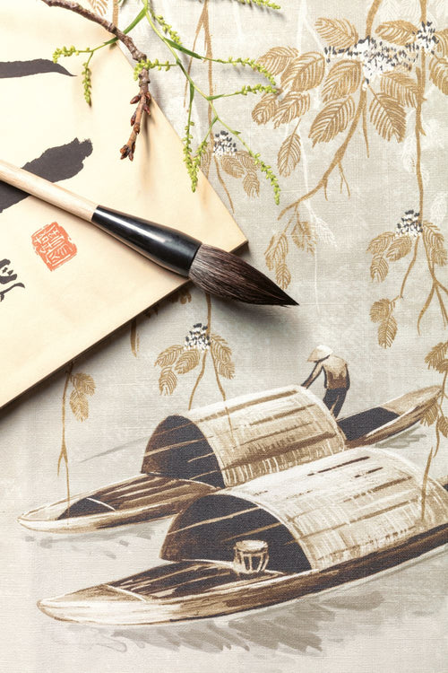 Masureel behang natuurmotief beige - 53 cm x 10.05 m - 630651 - vtwonen shop