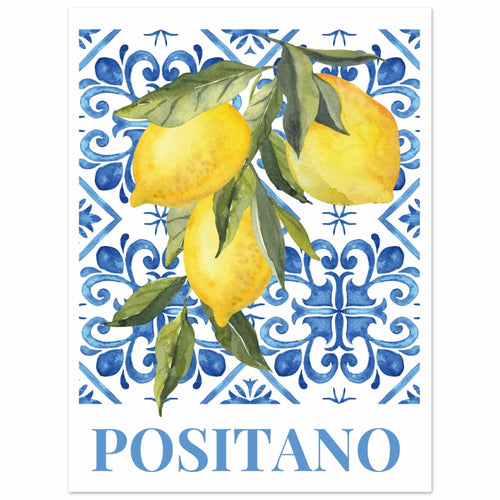 Artfulprints  Fruits - Lemon tree in Positano   poster 30x40 cm - vtwonen shop