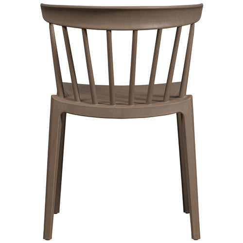 WOOOD tuinstoel Bliss - Bamboo Fiber - Bruin Melange - Set van 2