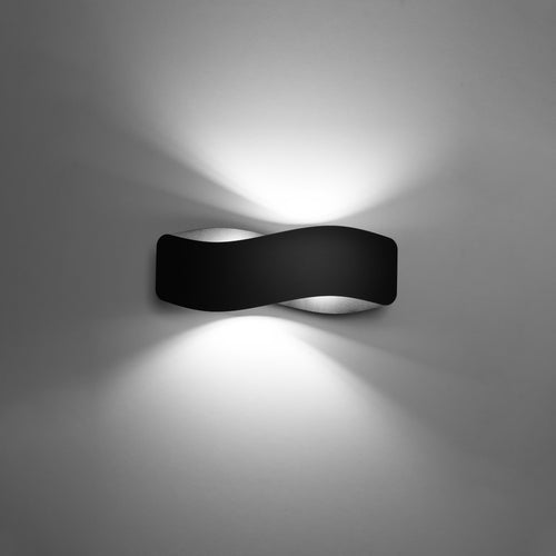 Sollux Lighting Wandlamp TILA 40 zwart - 40x12x15cm