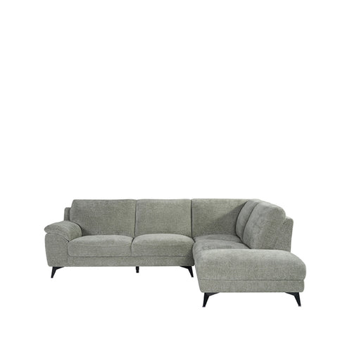 LABEL51 Hoekbank Santino Rechts - Grijs Stof - 94x215x85cm