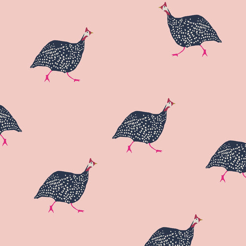 Joules vliesbehang Guinea Fowl Blush - vtwonen shop