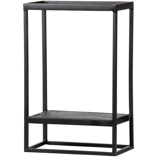 WOOOD wandrek verticaal buiten Febe - Metaal - Zwart - 60x40x20 - vtwonen shop