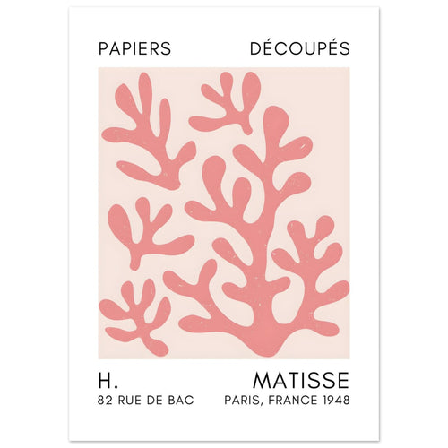 Artfulprints  Matisse – Coral shadows taupe   poster 50x70 cm - vtwonen shop