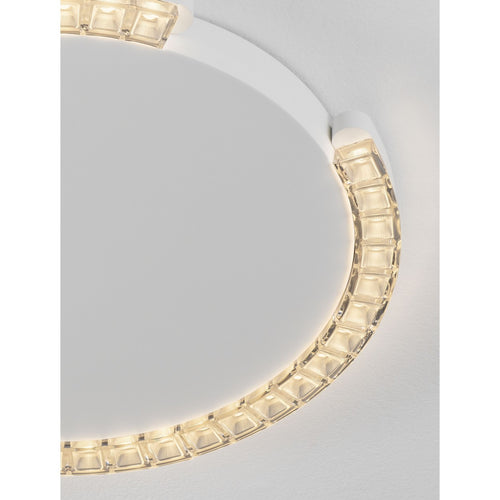 Nova Luce GREAMY Decoratieve plafondlamp, zandwit, Triac dimbare LED, 21W, 1365lm, 3000K