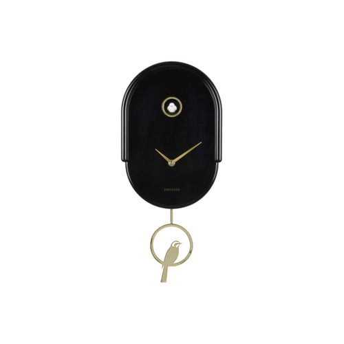 Karlsson wandklok Tweet - zwart - 20x8.5x42cm - vtwonen shop