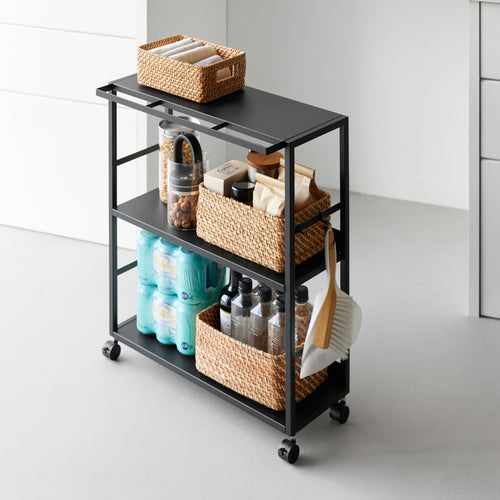 Yamazaki Tower Opbergtrolley 2-laags - Zwart