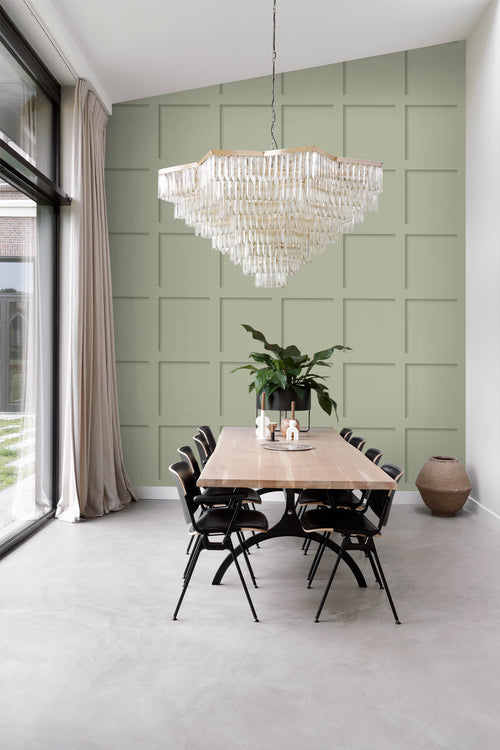 Origin Wallcoverings behang wandpanelen licht vergrijsd groen - 50 x 900 cm - 347955 - vtwonen shop