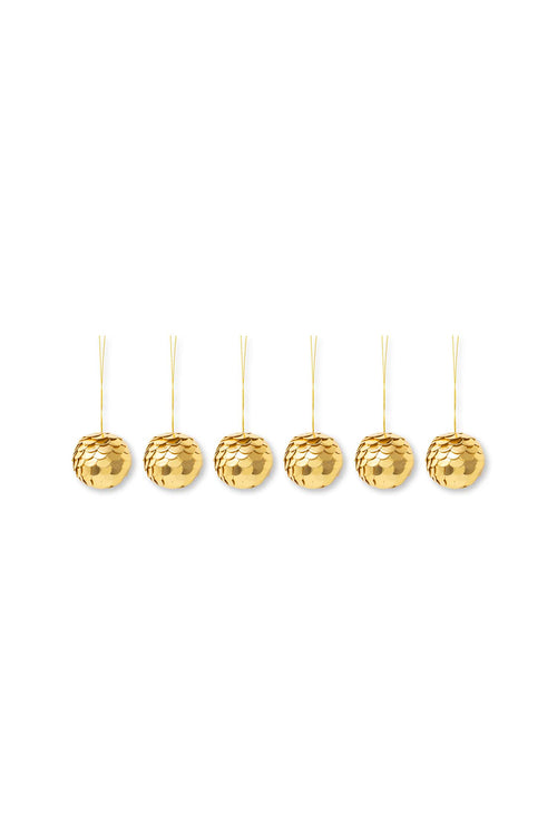 vtwonen - Kerstballen - Papier - Goud - 12 cm - Set van 2