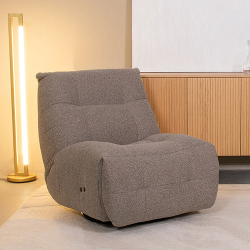LABEL51 Elektrische Fauteuil Relax & Recharge - Grijs - 90x110x95cm