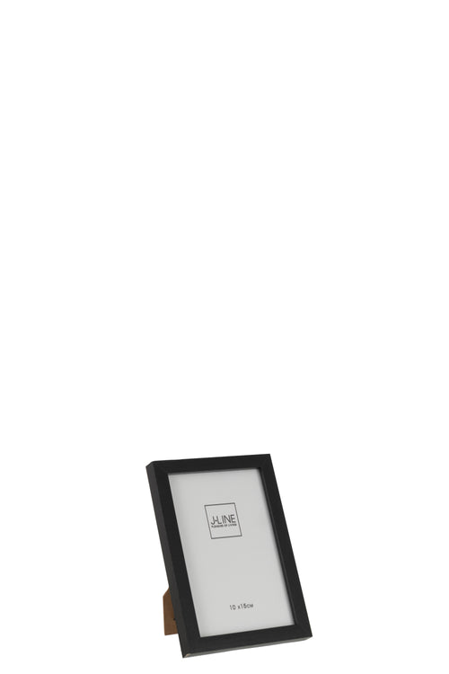 J-Line fotolijst Basic - hout - zwart - extra small - 4 stuks
