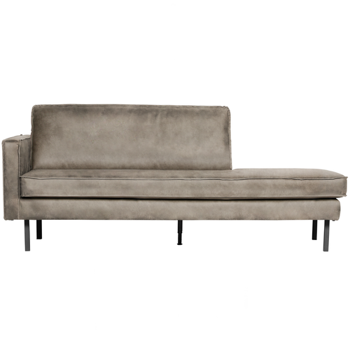 BePureHome daybed links Rodeo - Eco-leder - Elephant - 85x203x86 - vtwonen shop