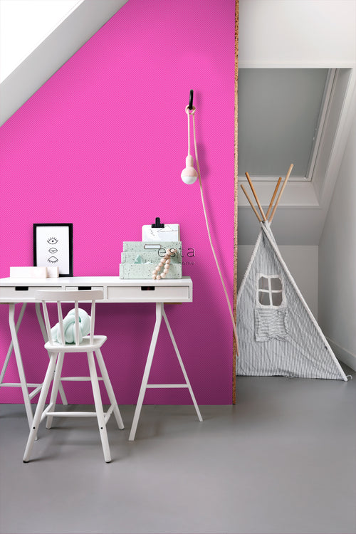 ESTAhome behang kleine stipjes roze - 53 cm x 10.05 m - 137311
