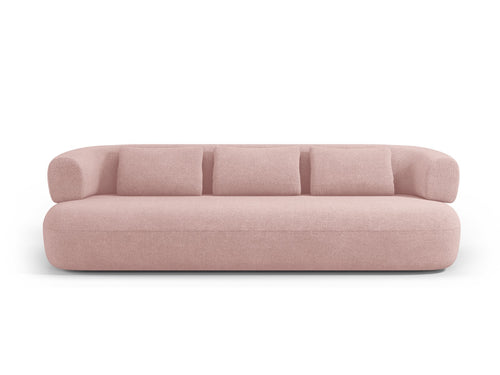 Micadoni Bank Jenny 4-zits, boucle, poederroze - 90x226x73cm