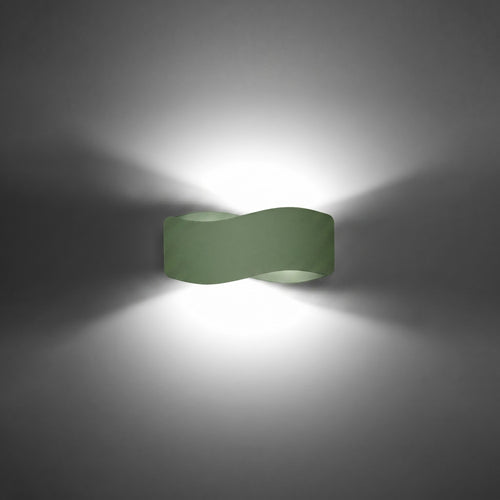 Sollux Lighting Wandlamp TILA 30 olijfgroen - 30x11x13cm