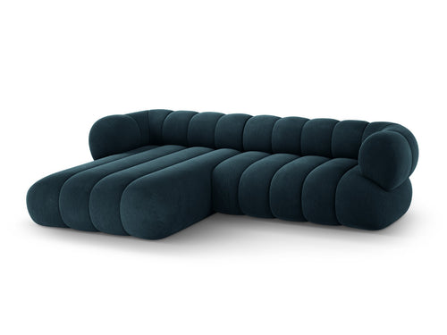 Cosmopolitan Design linker hoekbank Koge 5-zits, flueel diepe olie - 165x270x70cm