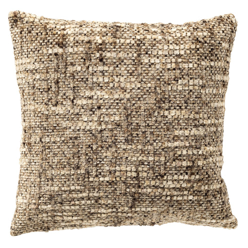 NORET - kussenhoes 45x45 cm - chenille - Shitake - bruin