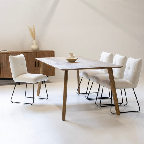 Giga Meubel Eettafel Denmark - Mangohout - 200cm - vtwonen shop