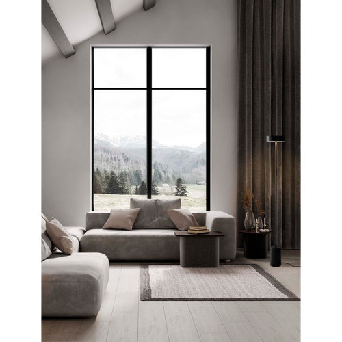 Nova Luce THEA Geïntegreerde LED-vloerlamp Sandy Black LED 17W 929lm 3000K Aan/uit-schakelaar