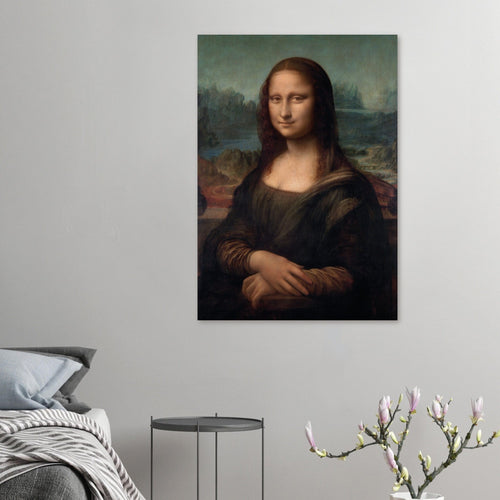 Artfulprints Poster Leonardo Da Vinci - Mona Lisa   - 50x70 cm - Bruin