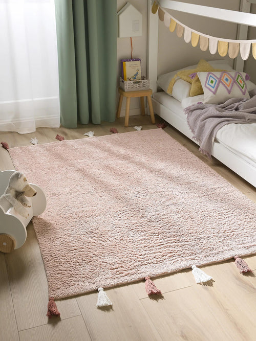 benuta wasbaar kindervloerkleed Malu - roze - 120x170 cm