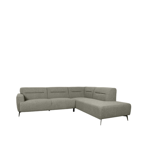LABEL51 Hoekbank Bolzano Rechts - Grijs Bouclé - 270x227x80cm