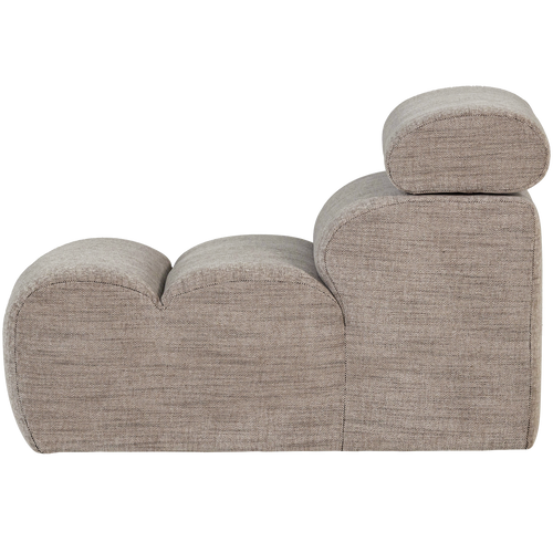 WOOOD 1-zits element bank Novi - Polyester - Naturel Melange - 86x82x113
