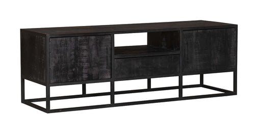 StarFurn Tv-meubel Denver - Zwart Hout - 145x45x50cm