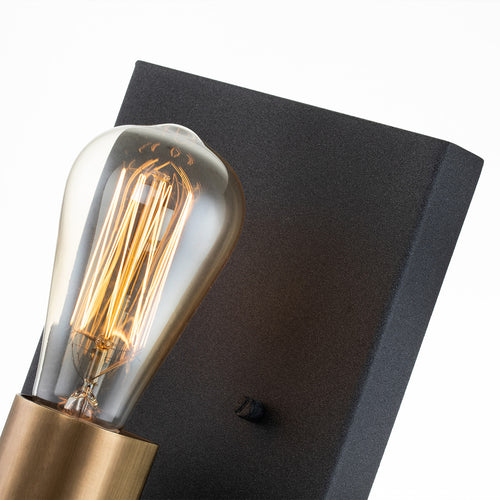 Elstead Hinkley Silas Wandlamp verouderd zink en erfgoedmessing