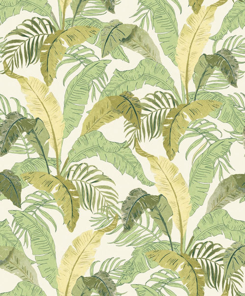 Masureel behang bladeren groen - 53 cm x 10.05 m - 631959 - vtwonen shop