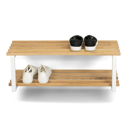 Spinder Design schoenenrek Rizzoli / Marco - Wit / Eiken - 6 paar schoenen - vtwonen shop