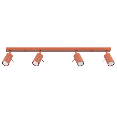 Sollux Lighting Plafondlamp RING 4L rood ochra - 81x6x17cm
