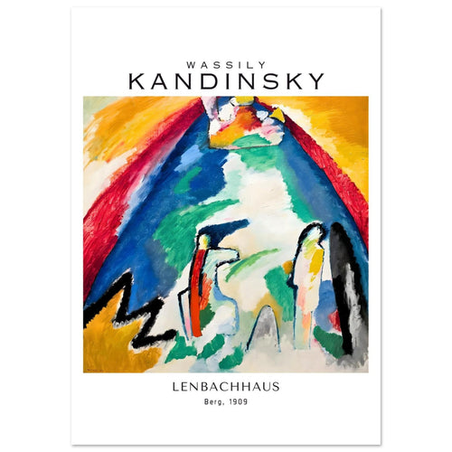 Artfulprints  Wassily Kandinsky - Berg   poster A4 21x29.7 cm - vtwonen shop