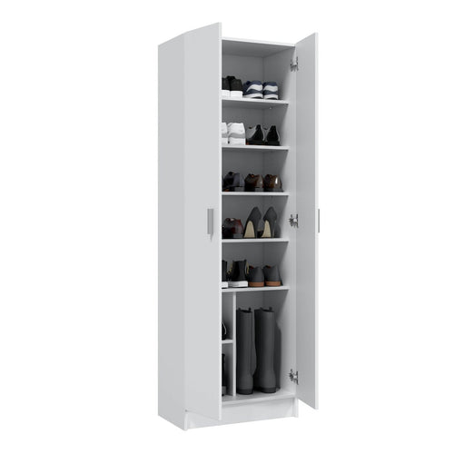 Calicosy - Opbergkast SAVIO - Wit 37x58,5x181 cm