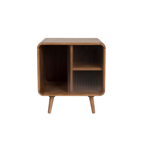 Zuiver Rise Bijzettafel/Nachtkastje Hout Walnoot - Bruin - vtwonen shop