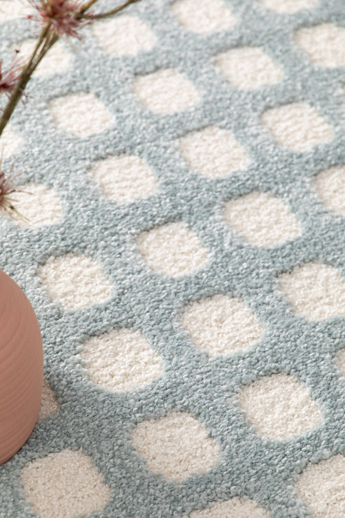 AFK Living vloerkleed Pixel - reliëfeffect - blauw - 120 x 170 cm - vtwonen shop