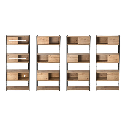 Calicosy - Boekenrek LENNY - licht hout 80x40x196,5 cm