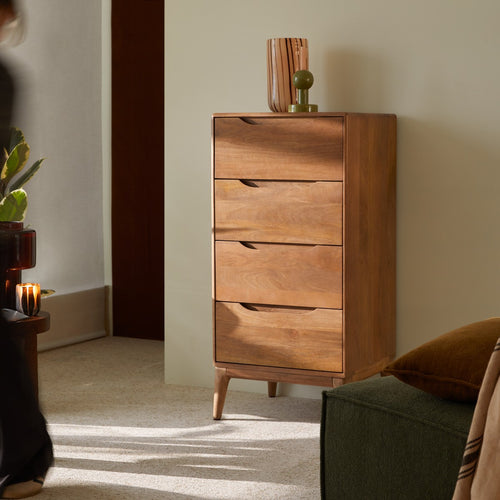 Tikamoon Ladekast van massief mangohout - Bruin