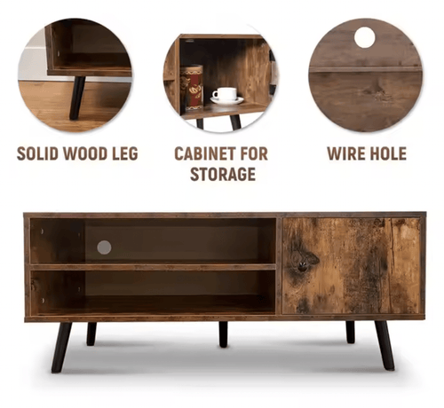 Furnilux TV Meubel Atlas - Bruin - 110x40x49,5 cm - vtwonen shop