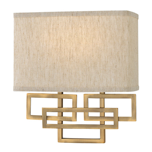 Elstead Lanza - 2 Lichts Binnenwandlamp Geborsteld Brons, E14