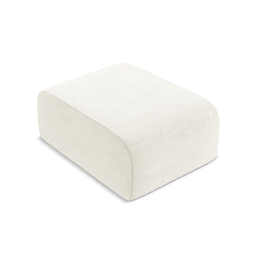 LaMiaSofa Poef Cervo - chenille stof - wit - 72x94x42