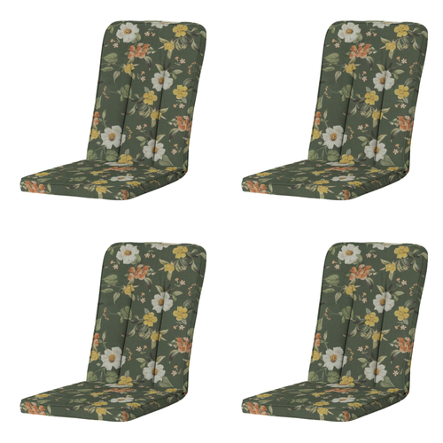 Madison tuintstoelkussen hoge rug Julliete - multikleur - 110x48x6cm - set van 4
