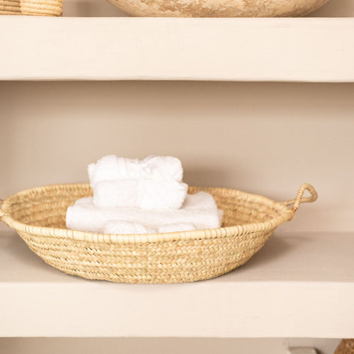 NOA MAY Mand Loulou - naturel - zeegras - Ø 40 x h 7 cm